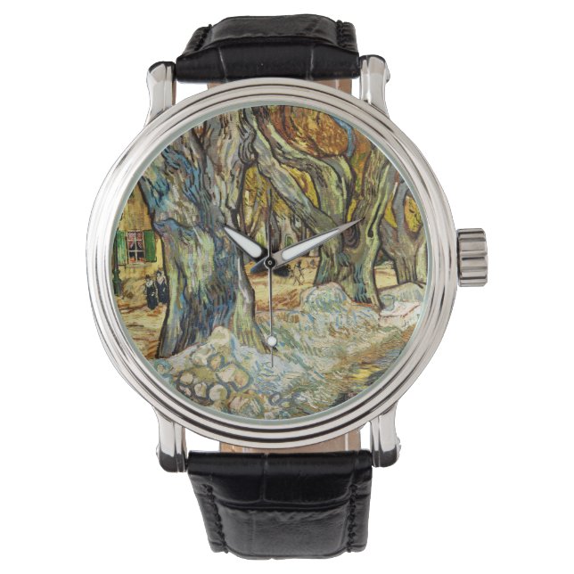 De Stora Platanerna Av Vincent Van Gogh Armbandsur (Framsida)