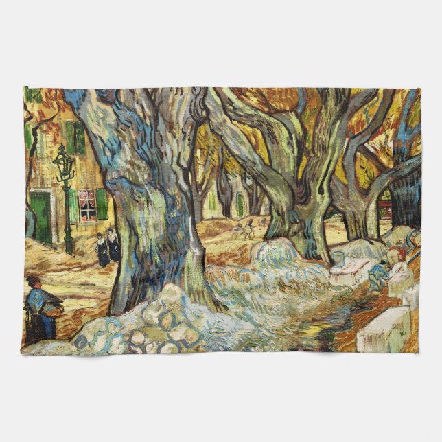 De Stora Platanerna Av Vincent Van Gogh Kökshandduk (Horisontell)