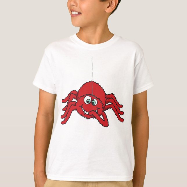 De stora röda spindelbarnen t-shirt (Framsida)