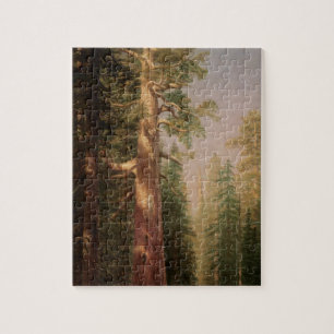 De stora träden, Mariposa Grove, CA av Bierstadt Pussel