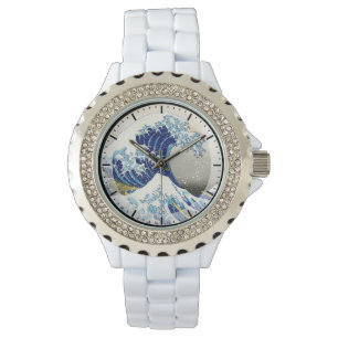 De stora vinkar av Kanagawa Hokusai Katsushika Armbandsur