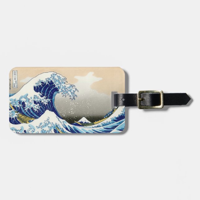 De stora vinkar av Kanagawa Katsushika Hokusai Bagagebricka (Horisontell Framsida)