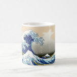 De stora vinkar av Kanagawa Katsushika Hokusai Kaffemugg<br><div class="desc">De stora vinkar av Kanagawa som kalla orientaliska japanska Hokusai Fuji View landskap för den japan för kunichikayoshitoshikonst tidvattens- masterprint chinan vinkar gammal vintage för underbar för träklosstryckwoodprint för kultur österut trevlig perfekt konst för akvarellen, den gammala ledar- orientaliska japanska kinesen landskap det fuji berg beskådar</div>