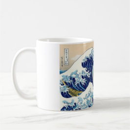 De stora vinkar av Kanagawa Katsushika Hokusai Kaffemugg