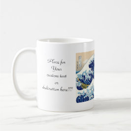 De stora vinkar av Kanagawa Katsushika Hokusai Kaffemugg