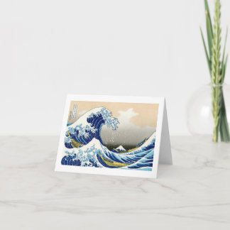 De stora vinkar av Kanagawa Katsushika Hokusai Kort