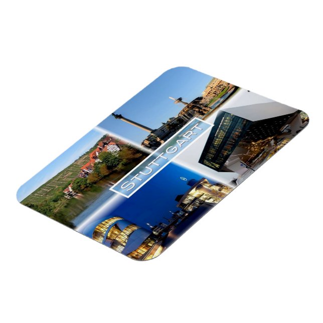 DE Stuttgart - Floden Neckar - Schlossplatz - Magnet (Vänstra Sidan)