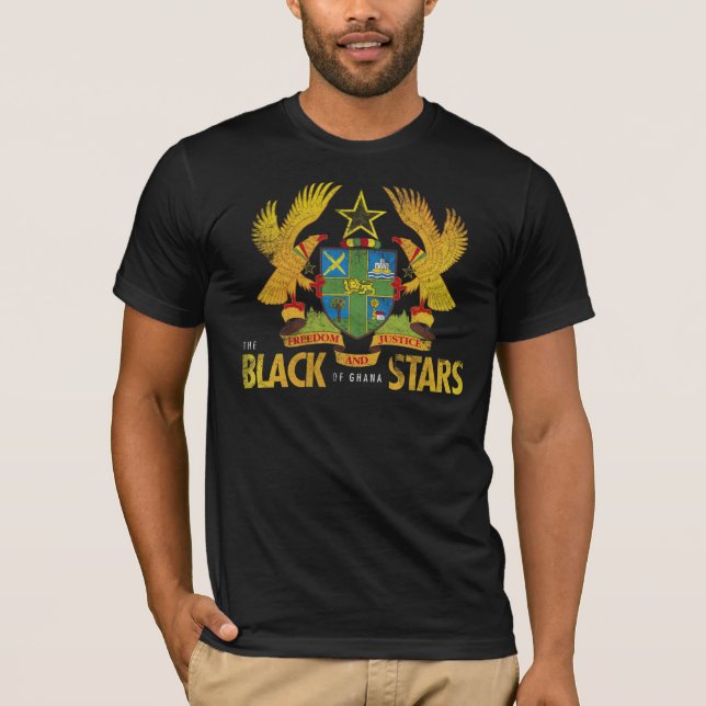 De svart stjärnorna av Ghana Tee (Framsida)