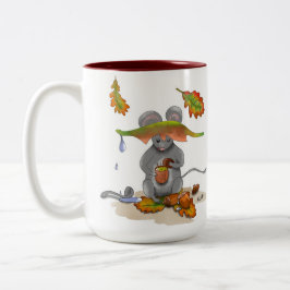DE Tasse/Mug Herbst/Autumn Maus/Mouse Två-Tonad Mugg