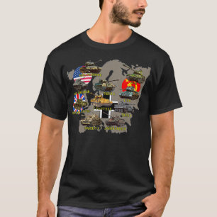 De tio bästa WW2-Tankerna M4 Sherman Panzer IV Tig T Shirt