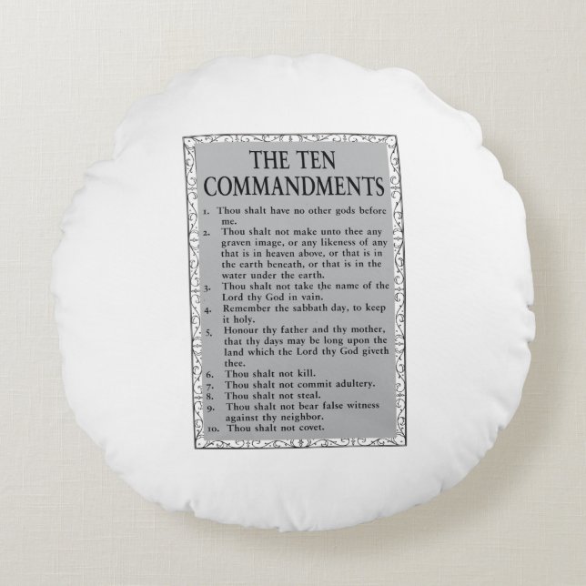 De tio budorden Bibel Rund Kudde (Framsidan)