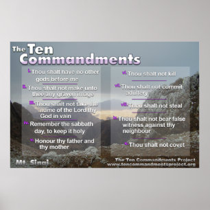 De tio budorden om Mt. Sinai Poster