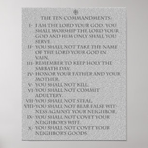 De tio budorden: poster