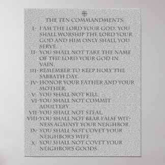 De tio budorden: poster