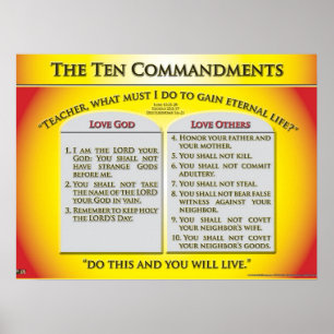 De tio budorden poster