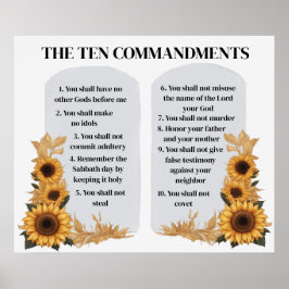 De tio budorden poster