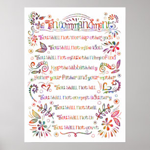 De tio budorden Poster