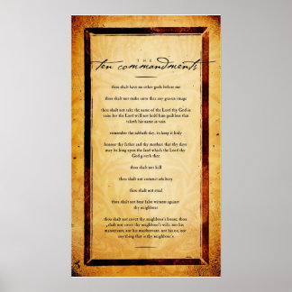 De tio budorden poster