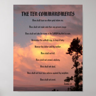 De tio budorden - Solnedgång nummer 2 Poster
