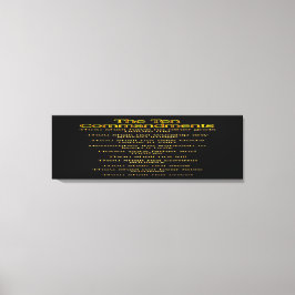 De tio budskapen 01 canvastryck