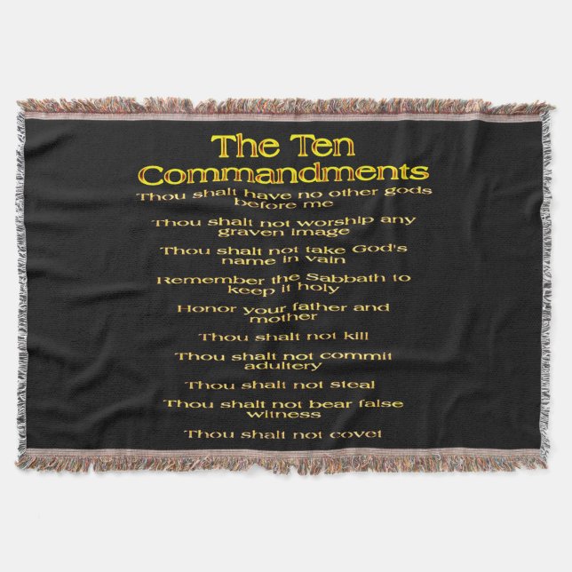 De tio budskapen 01 filt (Framsidan)