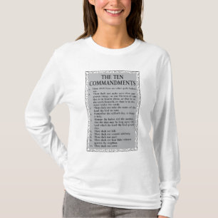 De tio budskapen Bible Womans T-Shirt