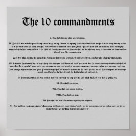 De tio budskapen poster