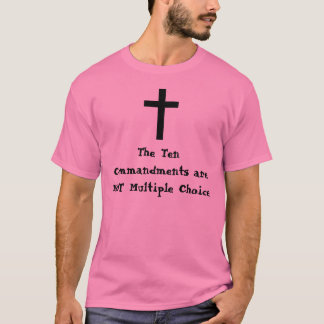 De tio commandmentsna är INTE åtskilliga… Tee