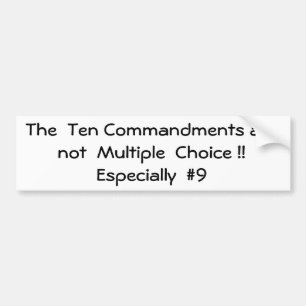 De tio commandmentsna är inte multiplet… bildekal