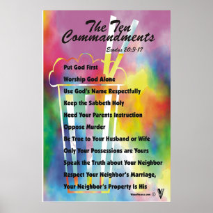 De tio commandmentsna poster