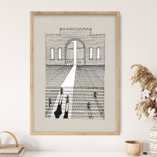 De tio jungfrurna Liknelse, Jesus konstverk, Jesus Poster