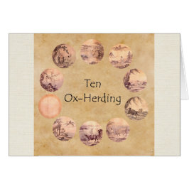 De tio Oxherding Bilder Hälsningskort