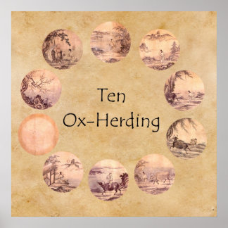 De tio Oxherding Bilder Poster