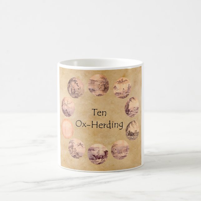 De tio Oxherding bilderna Kaffemugg (Center)
