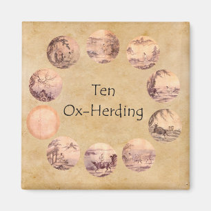 De tio Oxherding bilderna Magnet
