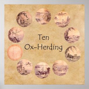 De tio Oxherding bilderna Poster