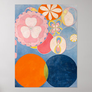 De tio största, grupp IV, nr 2 av Hilma af Klint Poster