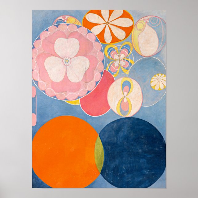 De tio största, grupp IV, nr 2 av Hilma af Klint Poster (Framsidan)