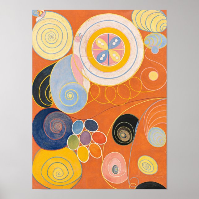De tio största, grupp IV, nr 4 av Hilma af Klint Poster (Framsidan)