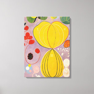 De tio största, grupp IV, nr 7 av Hilma af Klint Canvastryck