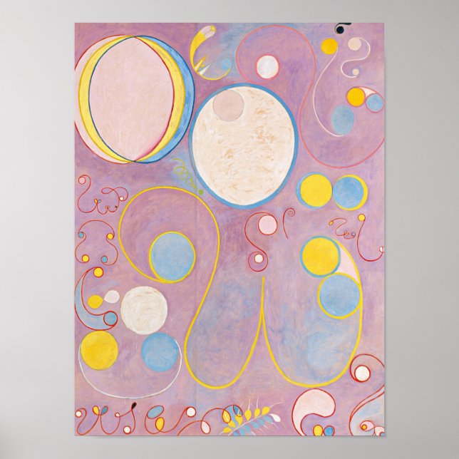 De tio största, grupp IV, nr 8 av Hilma af Klint Poster (Framsidan)