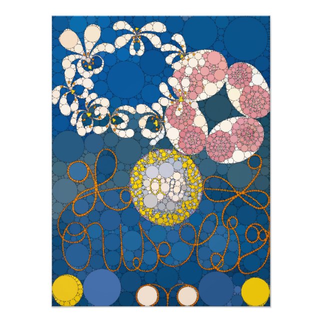 De tio största, nr 1, punkter efter Hilma af Klint Fototryck (Framsidan)