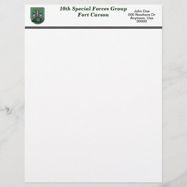 De tionde speciella krafterna fort Carson-veterane (Framsida)