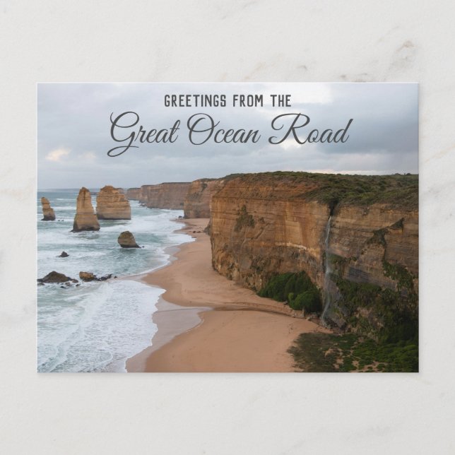 De tolv apostlarna Great Ocean Road Australien Vykort (Framsida)