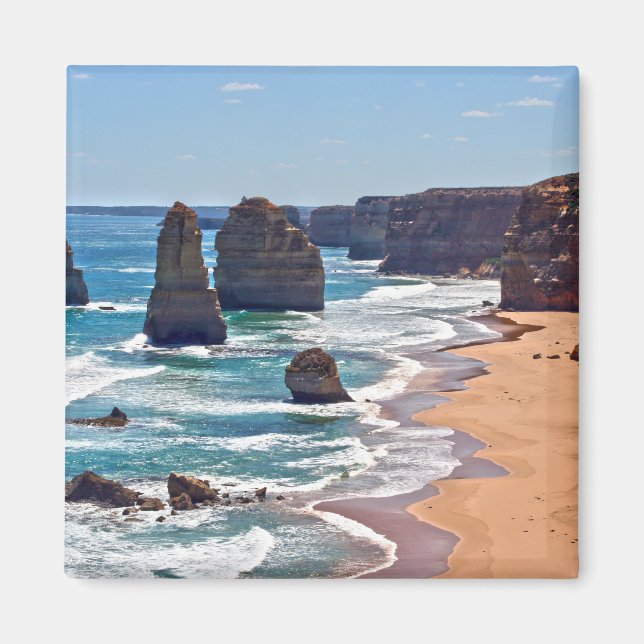 De tolv apostles, Victoria, Australien Magnet (Framsidan)