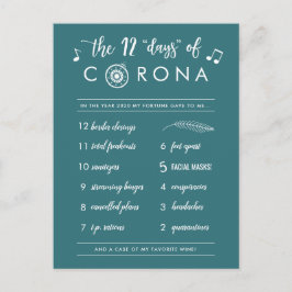 De tolv nyaste dagarna i Corona | Modern White Tea Helg Vykort