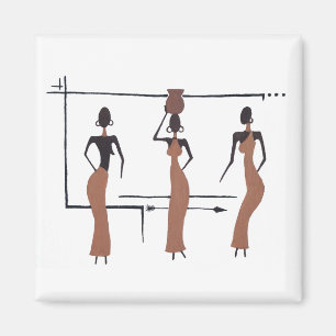 De tre afrikanska systrarna magnet