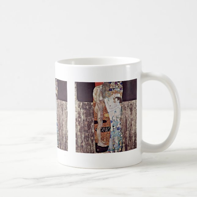 De tre åldrarna av kvinnan av Klimt Gustav Kaffemugg (Höger)
