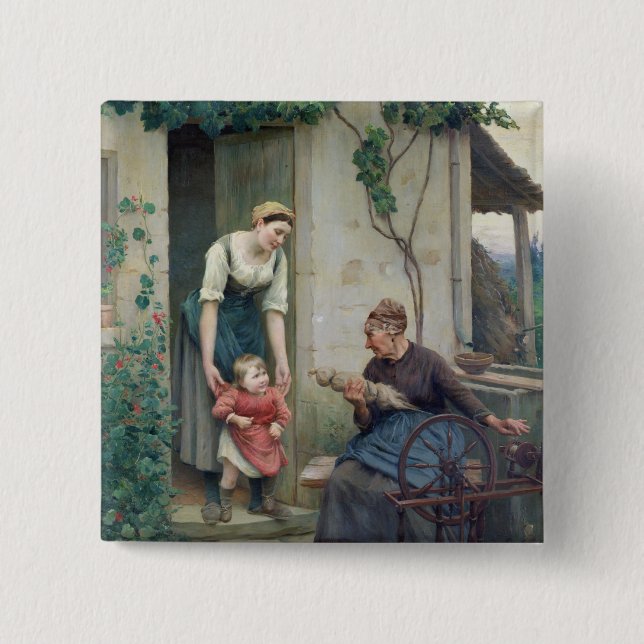 De tre åldrarna knapp (Framsida)