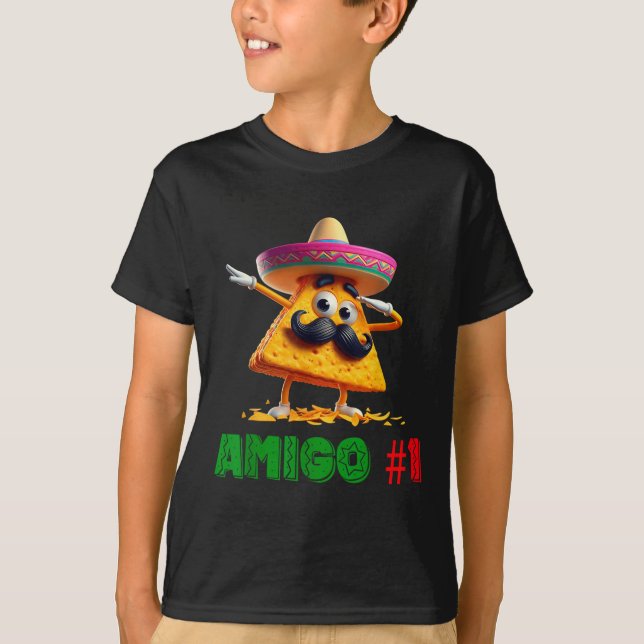 De tre Amigos Cinco De Mayo Amigo #1 Group Morsa T Shirt (Framsida)